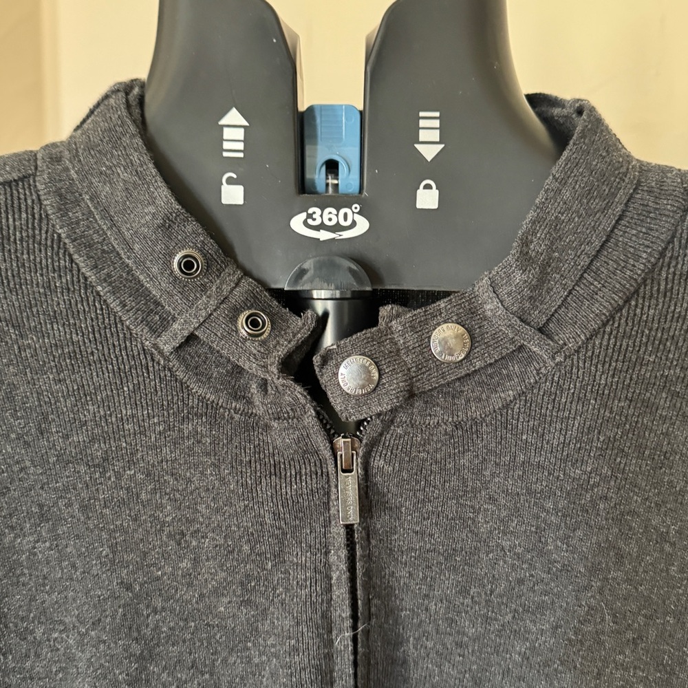 Members Only Charcoal Racer Zip-Up - Picture 3 of 7